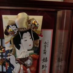 羽子板　ガラスケース入り　オルゴール付　美品の画像