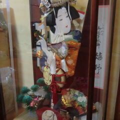 羽子板　ガラスケース入り　オルゴール付　美品の画像