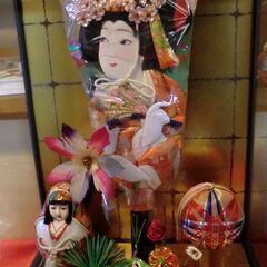 羽子板　ガラスケース入り　美品の画像