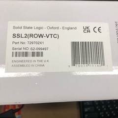 オーディオインターフェース SSL2 DTM機材の画像