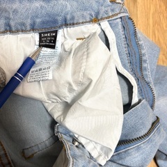 今期物　半額　Shein シーン　レディース　ブーツカット　足長　　ハイウエスト　フレア　女性 カジュアル ウォッシュド フレアレッグ ジーンズ　デニムの画像