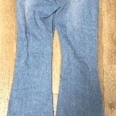 今期物　半額　Shein シーン　レディース　ブーツカット　足長　　ハイウエスト　フレア　女性 カジュアル ウォッシュド フレアレッグ ジーンズ　デニムの画像