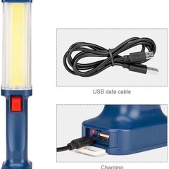 LED 充電式ワークライト 内蔵バッテリー 強力なフックの画像