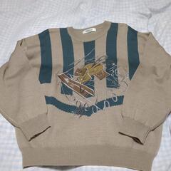 メンズ柄入りニット
