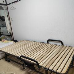 収納式桐すのこシングルベッド