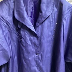 『未使用』紫のコートフリーサイズの画像