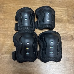 子供用自転車用肘当て、膝当て　数回使用