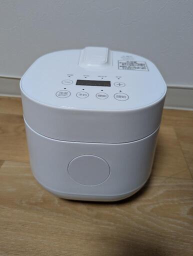 MAXZEN炊飯器 2合 ホワイト RC-MX201