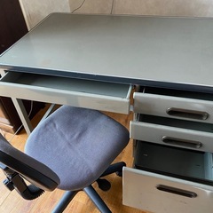 デスク&チェアセット　勉強机　オフィスデスクの画像