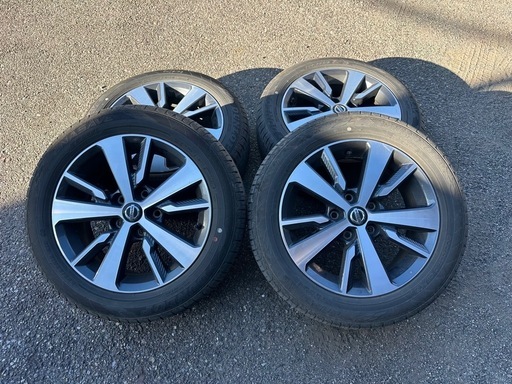 日産リーフ純正夏タイヤセット205/55R16バリ山ブラポリ114.3 5穴