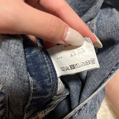 レディース オーバオール デニムショートの画像