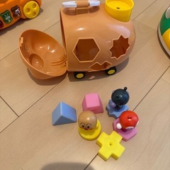 値下げしました。アンパンマンおもちゃ3点 の画像