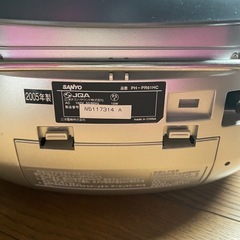SANYO CDラジカセ ジャンク品の画像