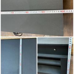 ジ44/ CAV ジャパン THRF-90 オーディオラック スピーカー付き テレビ台 リモコン欠品 ジャンクの画像