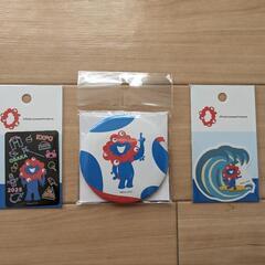 （決まりました）ミャクミャク　ステッカー＆缶バッチ