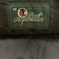 Peak Performance　フード付きグレー ダウンジャケット　2重　極暖の画像