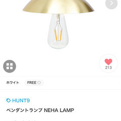 未使用ペンダントランプ⭐️本体のみ、電球なし