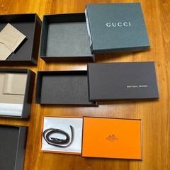 【値下げしました‼️】ブランド 空箱（エルメス、ボッテガヴェネタ、グッチ）の画像
