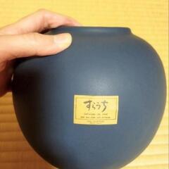 ブルー　花瓶　の画像