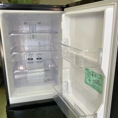 【リサイクルショップ　ピカソ　小松原】三菱電機 MITSUBISHI 146L 2ドア冷蔵庫 ブラック 2015年製 MR-P15Z-B★3037★の画像