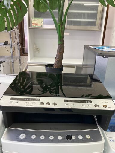 【リサイクルショップ　ピカソ　小松原】2020年製 アイリスオーヤマ 2口 IHクッキングヒーター 1400W 100V 脚付き ブラック IHK-W12SP-B★4882★