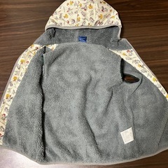 トムとジェリー　フード付き　ダウンベスト　120cmの画像