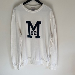 【美品】MONCLER フロッキーロゴコットンスウェット Mサイズ