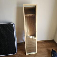 【至急　困ってます】12/21引取　無印良品　パイン材の姿見