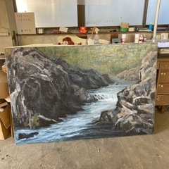 大型 P80号サイズ 油彩キャンバスの画像