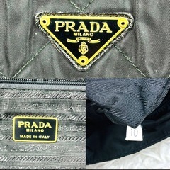 PRADA チェーン ナイロン ショルダーバッグの画像