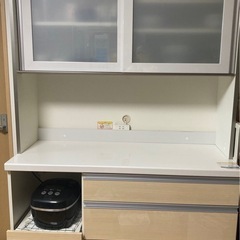 食器棚 パモウナ　幅120cm 高さ198cm 奥行50cm