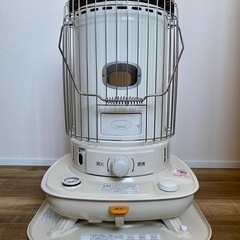 レトロ調首振り電気ストーブ ホワイト YGT-D800D(W) ユアサプライムス-ユアサプライムス.com
