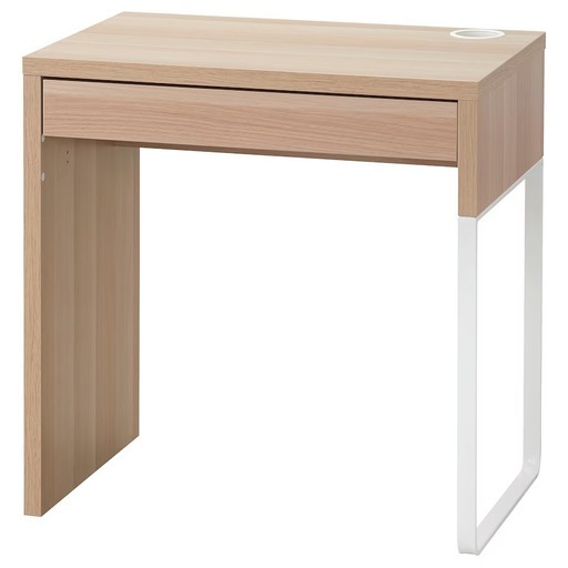 美品！IKEA MICKE デスク　ホワイトステインオーク