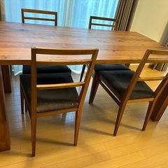 ACTUS/アクタス ダイニングテーブル チェアセット ウォールナット