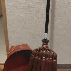 棕櫚箒とちりとりセット