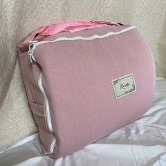 ベッドインベッド　ピンクドット　折りたたみ&カバー洗濯可の画像