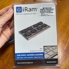 【値下げしました‼️】新品 iRam 4GB DDR3 1066MHz SODIMMの画像