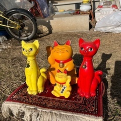 猫の置物セット