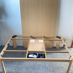 こたつテーブル 長方形　ナチュラル木目