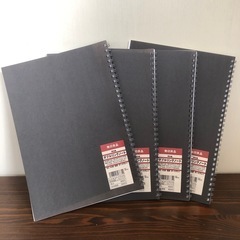 【搭載予定12/23まで】無印良品ダブルリングノート4冊