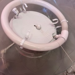 レトロ‼️吊り下げ型照明器具・動作確認済み・傘幅400cm×高さ12cm 家具 照明器具の画像