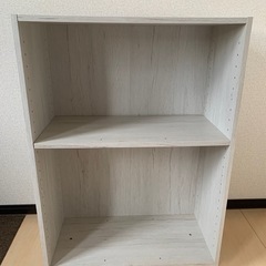 【12/22まで】収納棚 2段 ホワイト