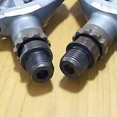 PD-A515 シマノペダル　片面SPD　ペア336g キズ多め　SHIMANOの画像