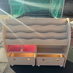 マガジンラック+玩具箱