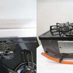 決まりました■リンナイ　グリル付きガステーブル　ガスコンロ　LPガス用　左強火　KGD56BL　№24の画像