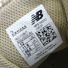 NEW BALANCE MR530AA ローカットスニーカー 30cm ホワイト レザー 靴 シューズ ニューバランス 札幌市 中央区 南12条の画像
