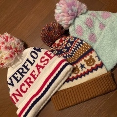 女子用　ニット帽の画像
