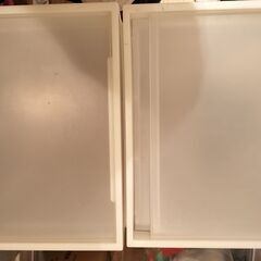 無印良品の ポリプロピレン製の収納ケース　2個の画像