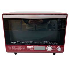 24C792_ジ6 SHARP シャープ オーブンレンジ RE-SS10C-R 2016年製 電子レンジ 調理家電 キッチン家電 現状品 中古の画像
