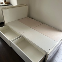 引き渡し決定　ニトリ　セミダブルベットフレーム　LEDライト付き 